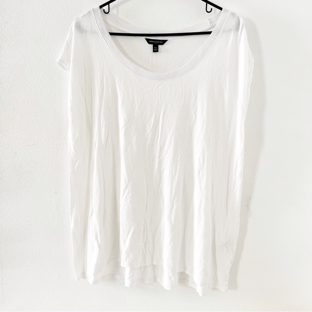 Banana Republic Factory Sleeveless Drop Shoulder Tee-XL